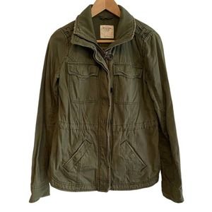 Abercrobmie & Fitch Army Green Utility Jacket - S